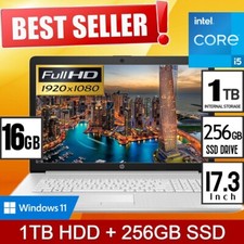 16GB HP Laptop 17.3" Full-HD