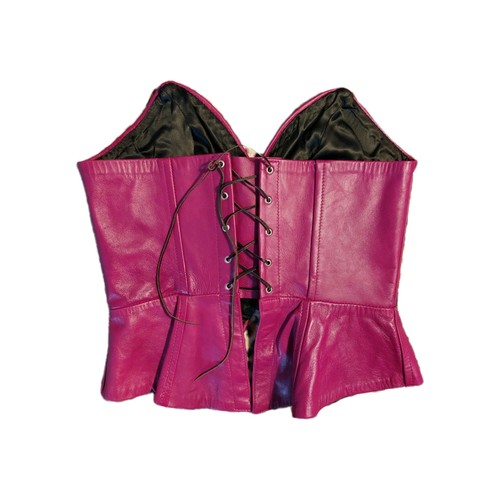 Leder corsage schnürung 38 - corsage,