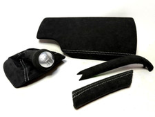 Jet black alcantara porsche - black,