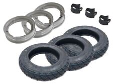 3x Winterreifen Allwetter Set für Piaggio Ape M+S Reifen 100/90-10 + Felgen Satz