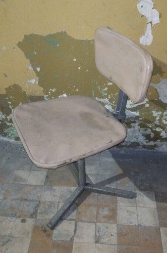Vintage industrial drehhocker - vintage,