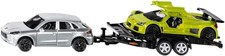 siku 2544 PKW mit Transport-Anhänger und Sportwagen 1:55 Metall/Kunststoff 