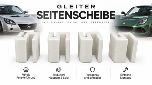 Fensterheber gleitstücke - 4x,