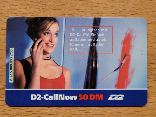 Telefonkarte 2000 callnow - telefonkarte,