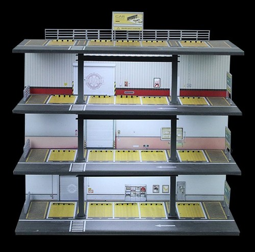 Diorama layer steel garage - 3,