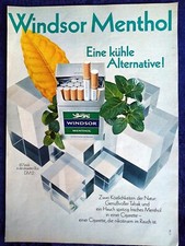 Windsor Menthol Zigaretten, die originale Werbung aus 1969