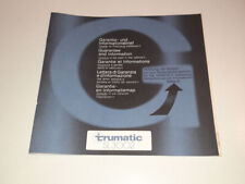 Garantie- und Informationsbrief Trumatic SL 3002  (Anfang 90er Jahre)  Oldtimer 