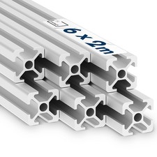 Alu Profil 6 Stück 20x20mm 2m