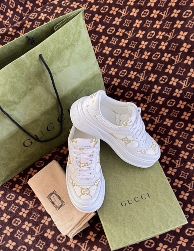 Gucci sneakers leder weiß - sneakers,