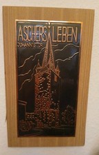 DDR Wandbild " ASCHERSLEBEN " - 39,5 x 23 x 1,5 cm