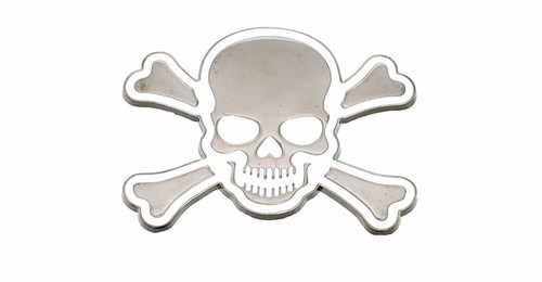 Totenkopf weisse rand - weisse,