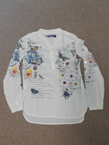 Desigual bluse weiß mit - bluse,