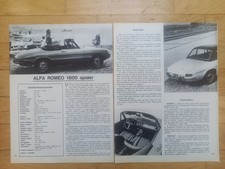 Alfa Romeo Duetto Spider Pininfarina, sw, Bericht, 1966