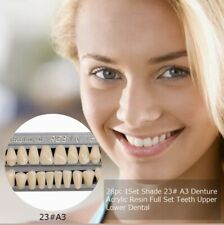 Zähne A3 / 23 Kunststoff Prothese Garnituren Reparatur Erweiterung Dental Labor