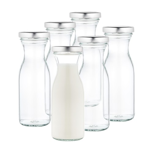 6er set milchflasche 250 - set,