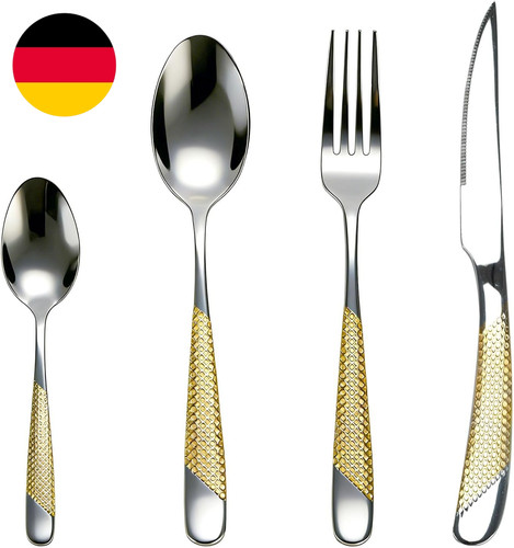 Teiliges besteckset gold - besteckset,