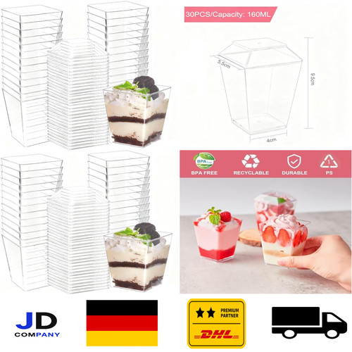 Dessertbecher plastik 160 - plastik,