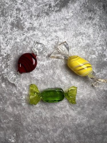Murano glas bonbons 3er set - murano,