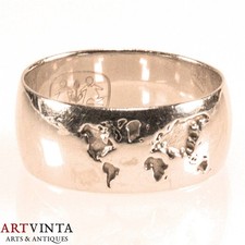 Ring weltkarte silber 925 - weltkarte,