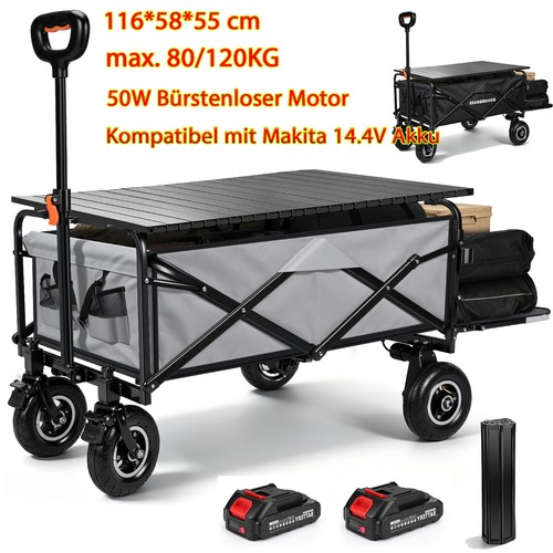 Elektro bollerwagen mit - elektro,