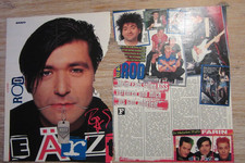 Die Ärzte Bericht + Poster Starschnitt Rod Bravo Sammlungsauflösung DÄ