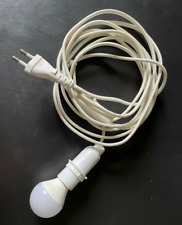 Ikea Lampenkabel weiß 4 m inkl. LED Leuchtmittel 5 W E14 - 12 Stück vorhanden