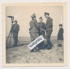 Foto Wehrmacht Offiziere, Scherenfernrohr, Pimpf (4039a)