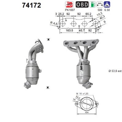 Katalysator 74172 für - as,