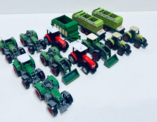 13 x SIKU Farmer 1:87 - 10 x Traktor + 3 x Anhänger - Mittelmäßig  #3875