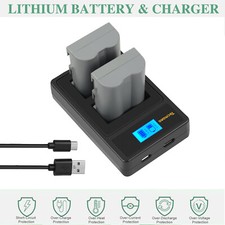 2X 2400mAh Akku Für Nikon