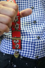 Hosenträger Edelweiß ROT