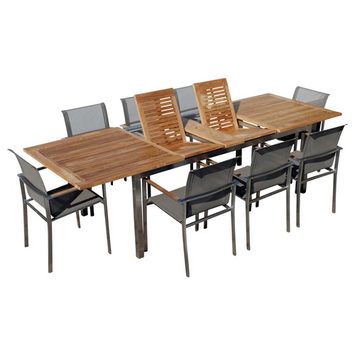Gartengarnitur edelstahl teak - gartengarnitur,