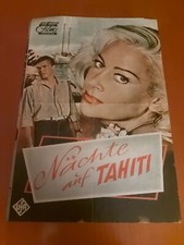 Filmprogramm "Nächte auf Tahiti" von 1958 mit Marline Carol, Karlheinz Böhm 