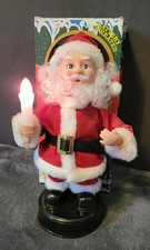 Tanzender Weihnachtsmann mit Musik und Beleuchtet