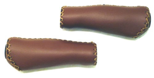 Fahrradgriffe leder braun - fahrradgriffe,