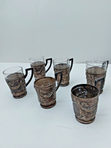 Antikes likörbecher set - likörbecher-set, (6