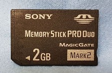 Sony Memory Stick Pro Duo Magic Gate Mark 2 2GB PSP Speicherkarte Memorycard