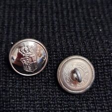 Familienwappen Knopf silber Extra Fein mit Wappen langer Öse 17mm