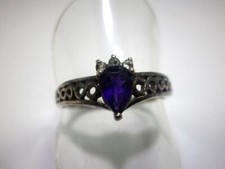 Silberring lila Stein &