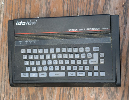 Datavideo 271 screen title - datavideo,