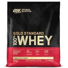 Optimum Nutrition Gold Standard 100% Whey - Vanilla Ice Cream, 4.53 kg
