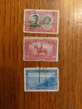 Kanada Briefmarken 1933–1939 • RCMP, Royal Visit, Strommasten ]