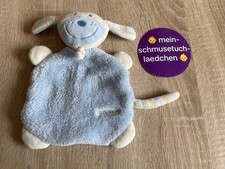 Babydream Rossmann Schmusetuch Schnuffeltuch Hund hellblau/bunt Neuw. RAR