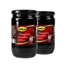 Food-United Amarena-Kirschen in Sirup 2 x Glas 890g Spezialität Italien kandiert