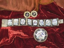 Schmuckset *** Antik / Persien *** Email handbemalt, Silber