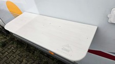 Campingtisch mit Saugnäpfen Wohnwagen Wohnmobil Außentisch 80x30 cm Weiß
