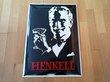 Henkell Sekt Emailschild, Emalie Schild, 35 X 50 cm, 1690 Gramm