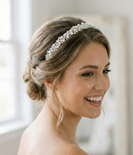 Eleganter braut haarreif mit - braut,