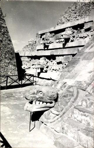 Teotihuacán mexico tempel - ak, mexico,