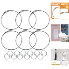 6 Stk Warenring 120mm Schlüsselring Groß,12 Stk 30mm Schlüsselring Schlüsselr...